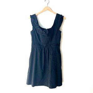 BCBGMaxAzaria Black Woven Cotton Dress